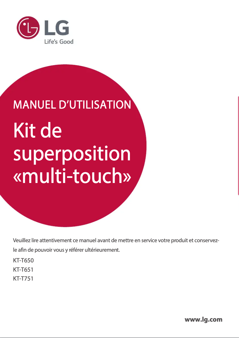 Imagen de la primera página del manual del dispositivo KT-T751