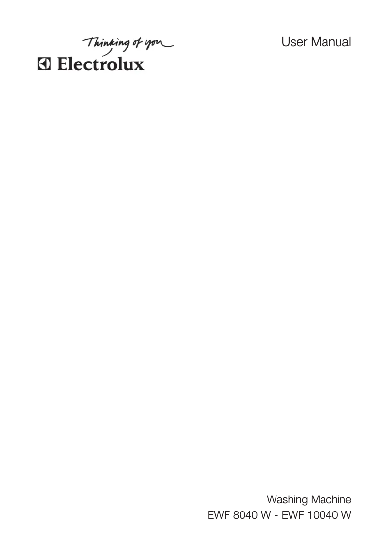 Imagen de la primera página del manual del dispositivo EWF 10040 W