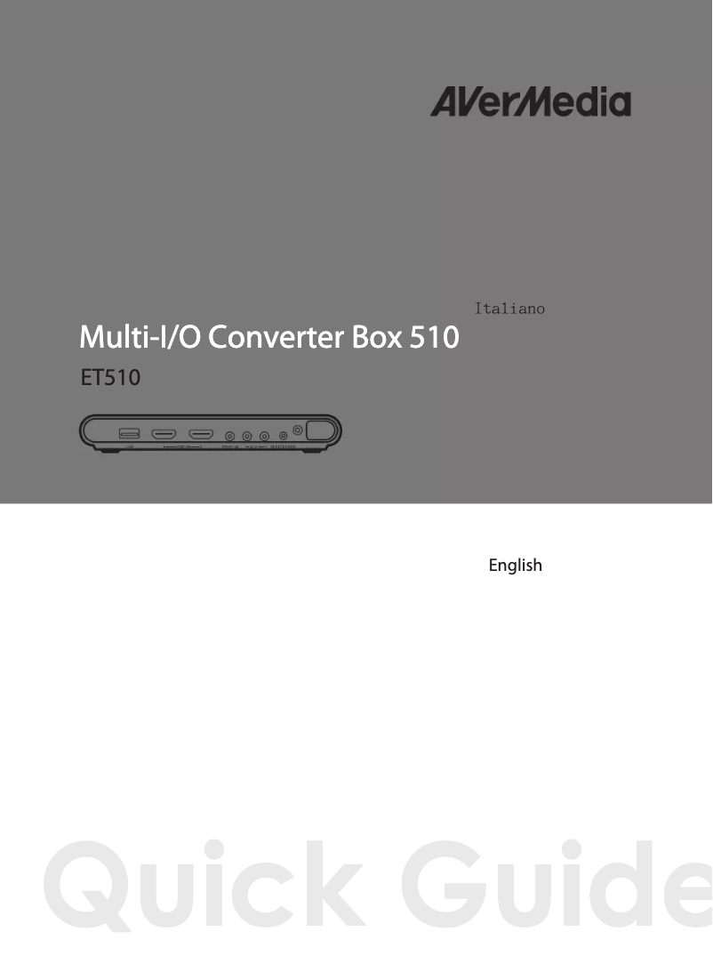 Imagen de la primera página del manual del dispositivo ET510