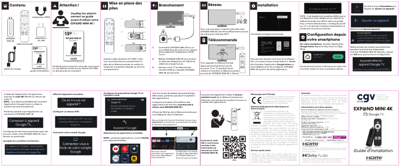 Página 1 del manual Manual de usuario CGV EXP@ND MINI 4K