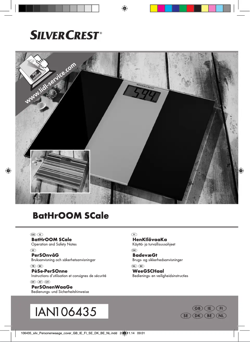 Página 1 del manual Manual de usuario SilverCrest IAN 104287