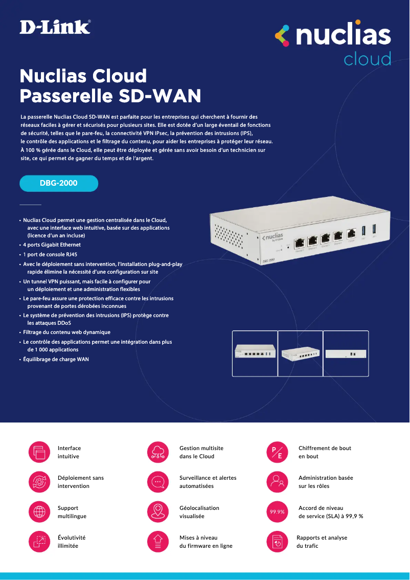 Imagen de la primera página del manual del dispositivo DBG-2000