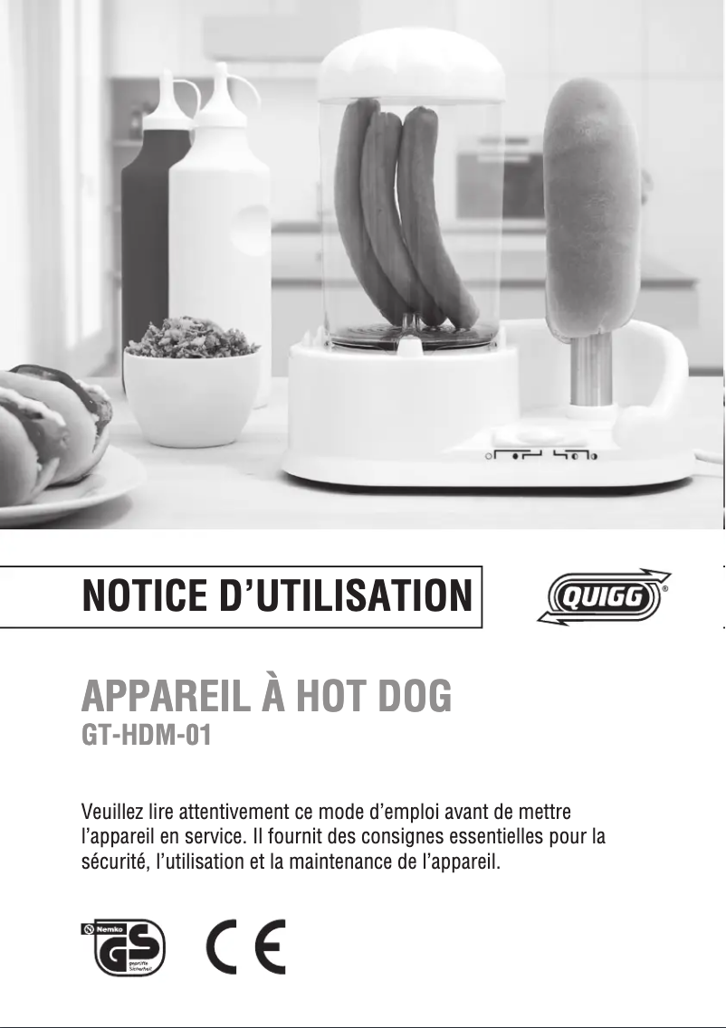 Página 1 del manual Manual de usuario Quigg GT-HDM-01