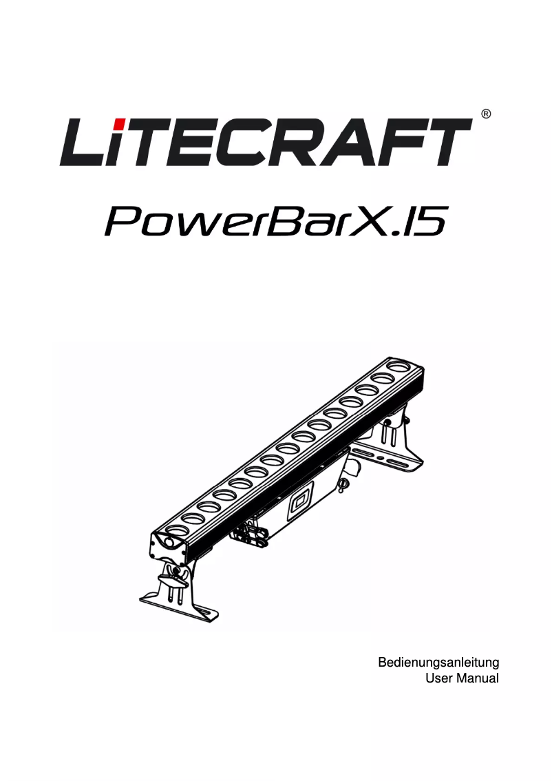 Página 1 del manual Manual de usuario Litecraft PowerBarX.15