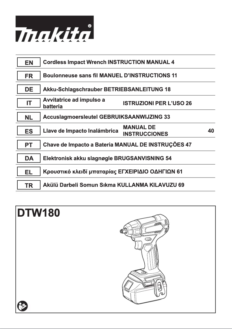 Imagen de la primera página del manual del dispositivo DTW180RTJ