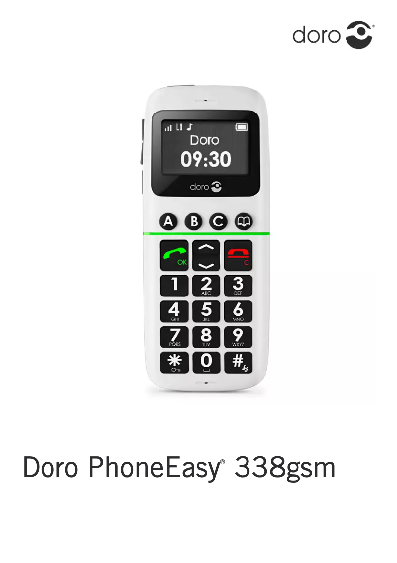 Imagen de la primera página del manual del dispositivo PhoneEasy 338