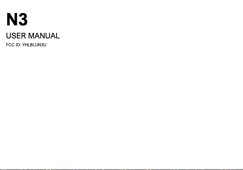 Imagen de la primera página del manual del dispositivo Bold N3