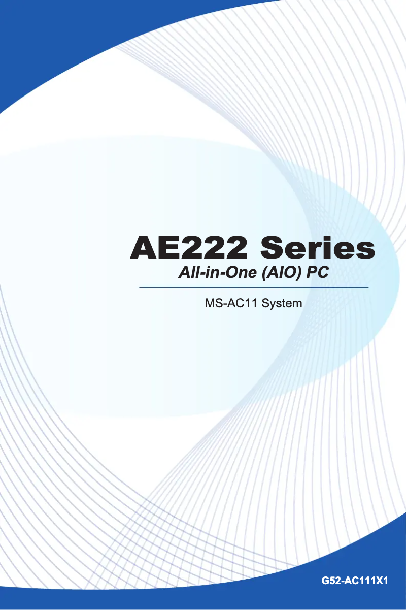 Imagen de la primera página del manual del dispositivo AE222-274EU