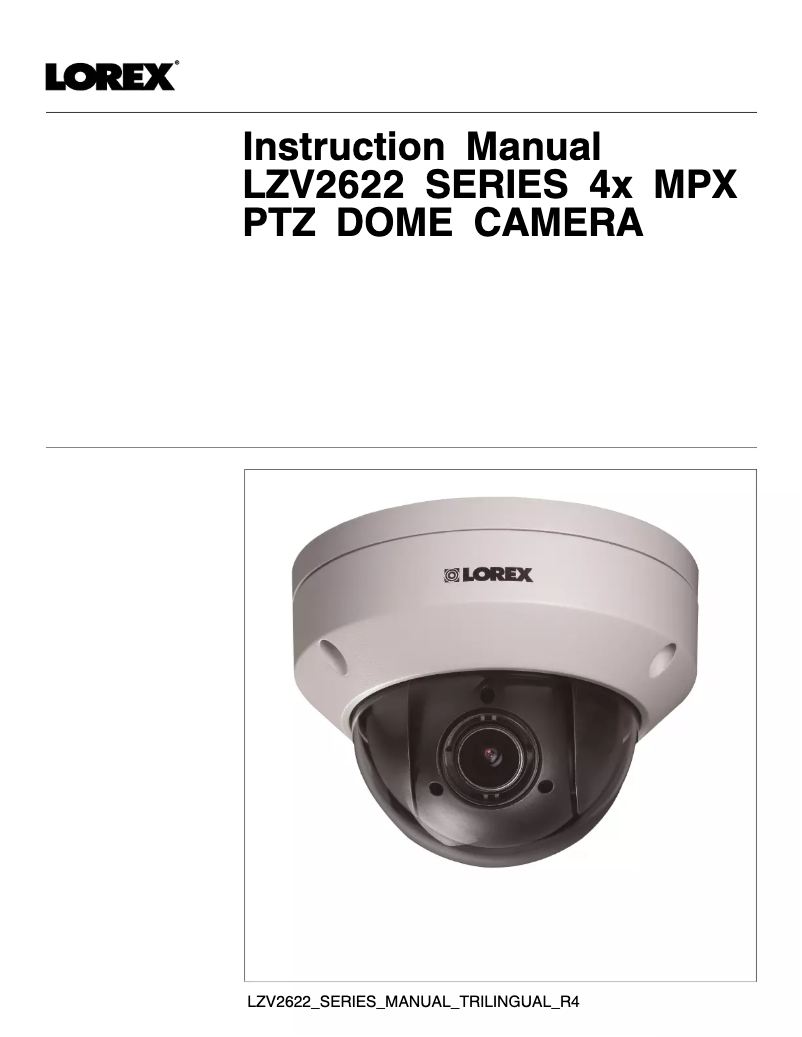 Imagen de la primera página del manual del dispositivo LZV2622BW