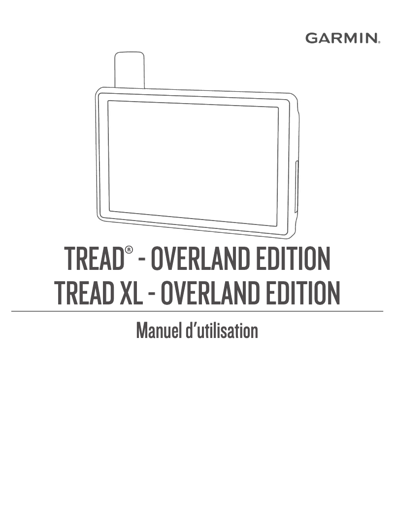 Imagen de la primera página del manual del dispositivo Tread XL Overland Edition