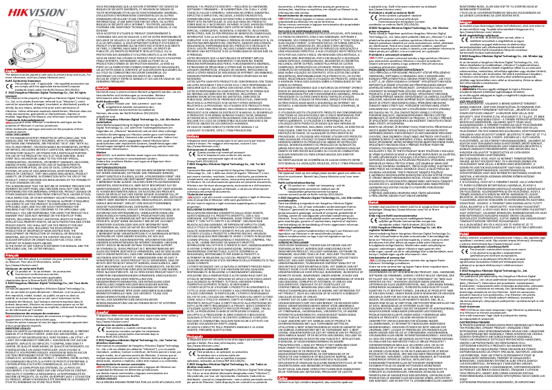 Página 1 del manual Manual de usuario Hikvision DS-1272ZJ-120B