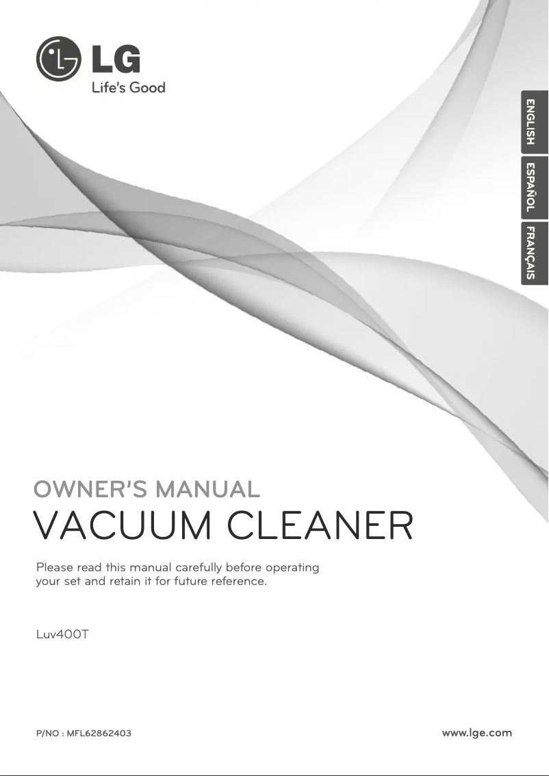 Imagen de la primera página del manual del dispositivo LuV400T