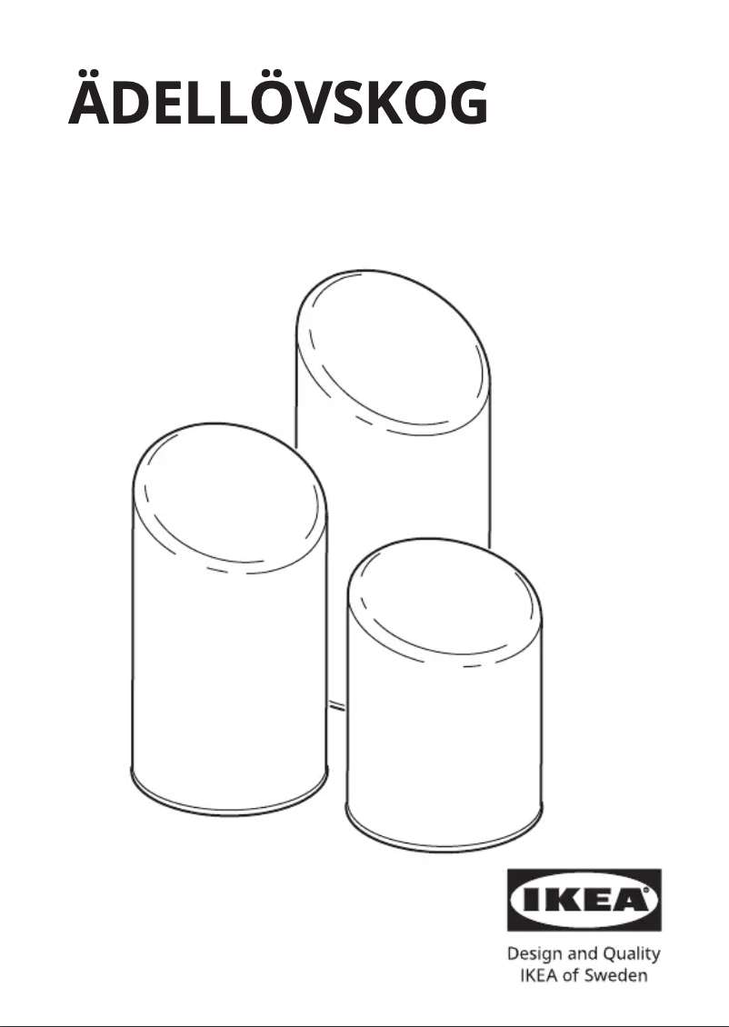 Página 1 del manual Manual de usuario Ikea ÄDELLÖVSKOG 105.202.55