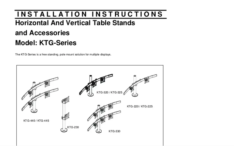 Página 1 del manual Manual de usuario Chief KTG440S