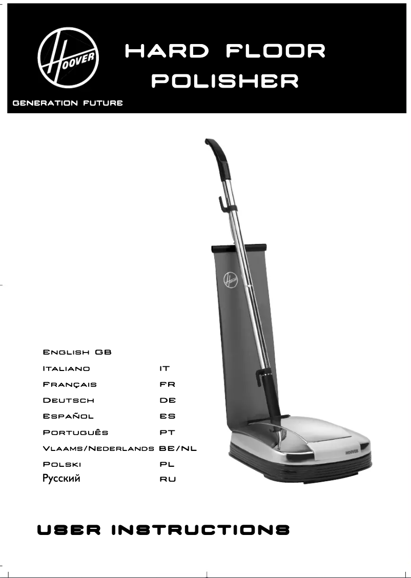 Página 1 del manual Manual de usuario Hoover F3860/1 011