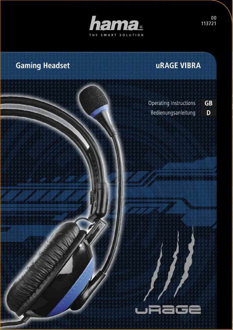 Página nº 1 - Manual de usuario Hama uRage Vibra