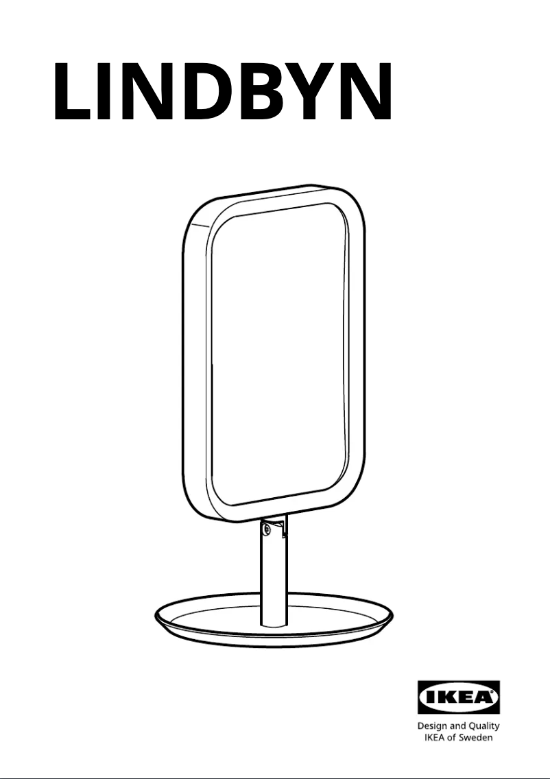 Página 1 del manual Manual de usuario Ikea LINDBYN 504.863.39