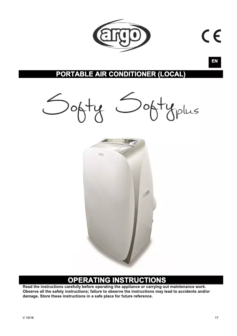 Página 1 del manual Manual de usuario Argoclima Softy