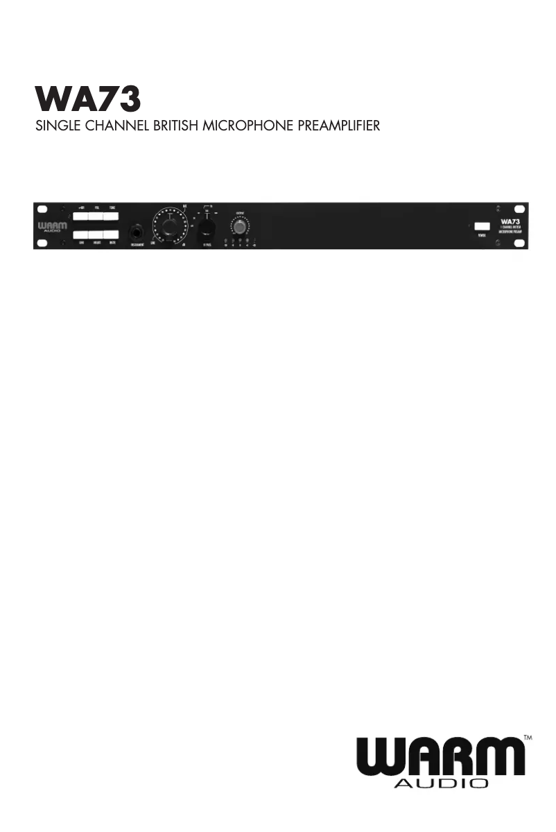 Imagen de la primera página del manual del dispositivo WA73