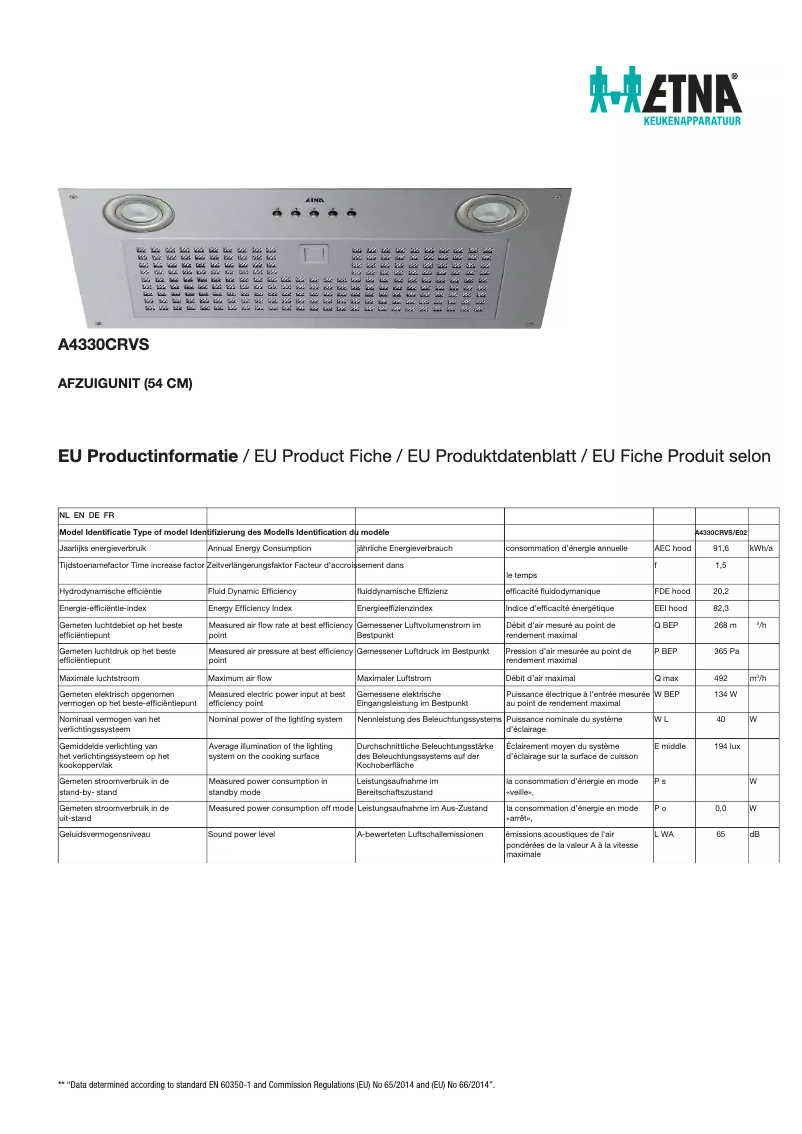 Imagen de la primera página del manual del dispositivo A4330CRVS