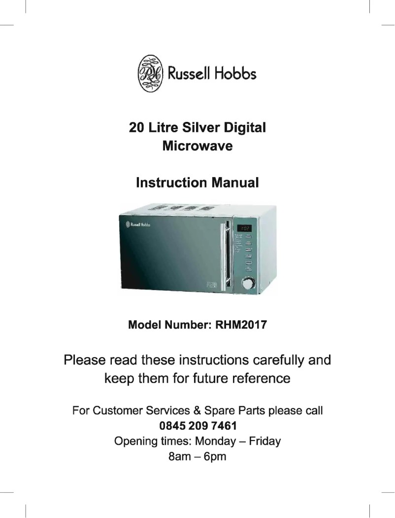 Página 1 del manual Manual de usuario Russell Hobbs RHM2017