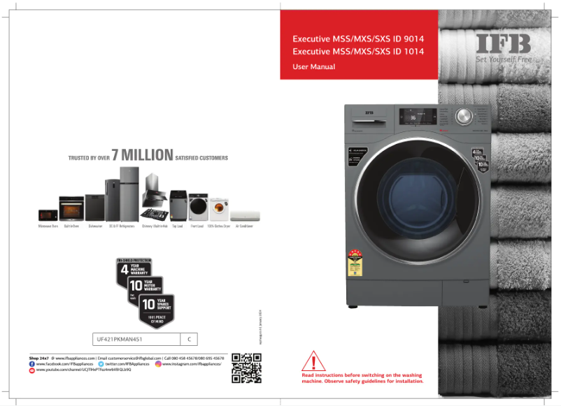 Página 1 del manual Manual de usuario IFB Executive MXS ID 1014