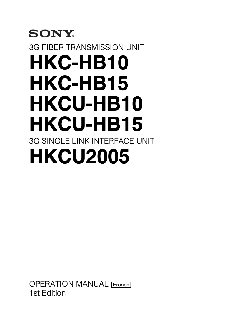 Imagen de la primera página del manual del dispositivo HKCU2005