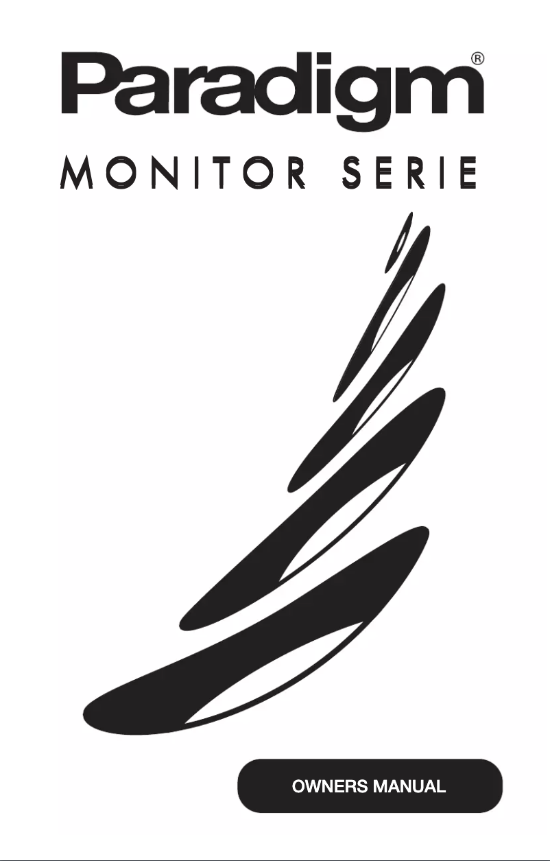 Página nº 1 - Manual de usuario Paradigm Monitor 7