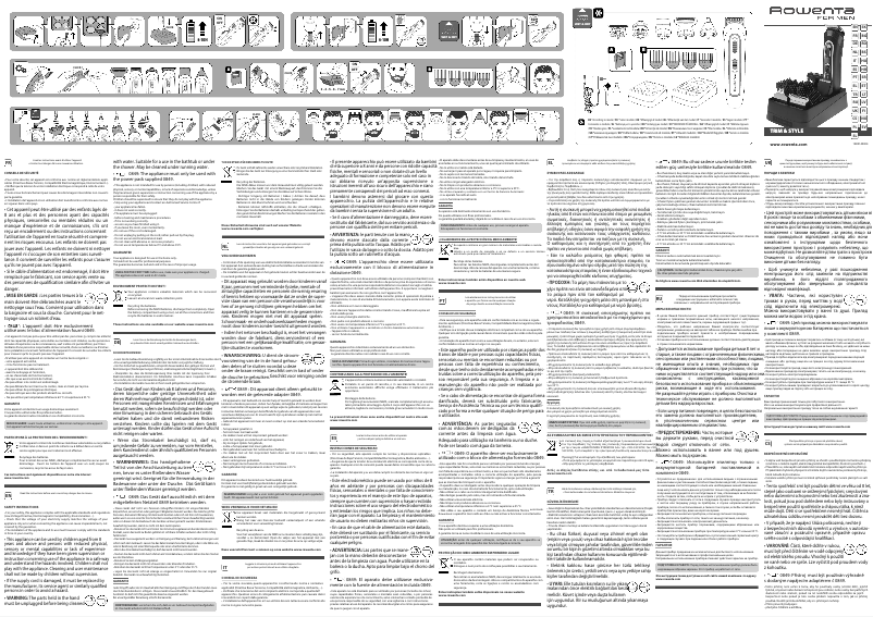 Página nº 1 - Manual de usuario Rowenta Trim & Style 12 in 1 TN9160