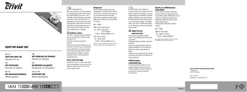 Imagen de la primera página del manual del dispositivo IAN 113528