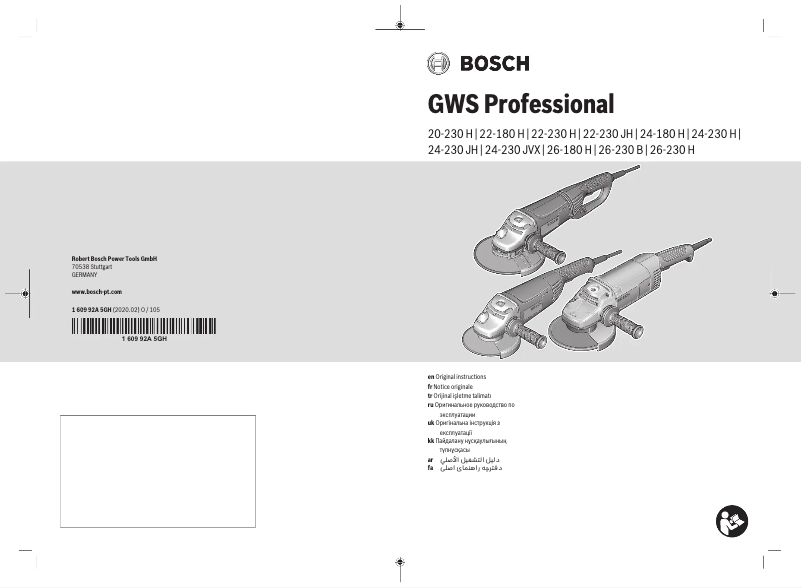Página nº 1 - Manual de usuario Bosch GWS 26-230 B Professional