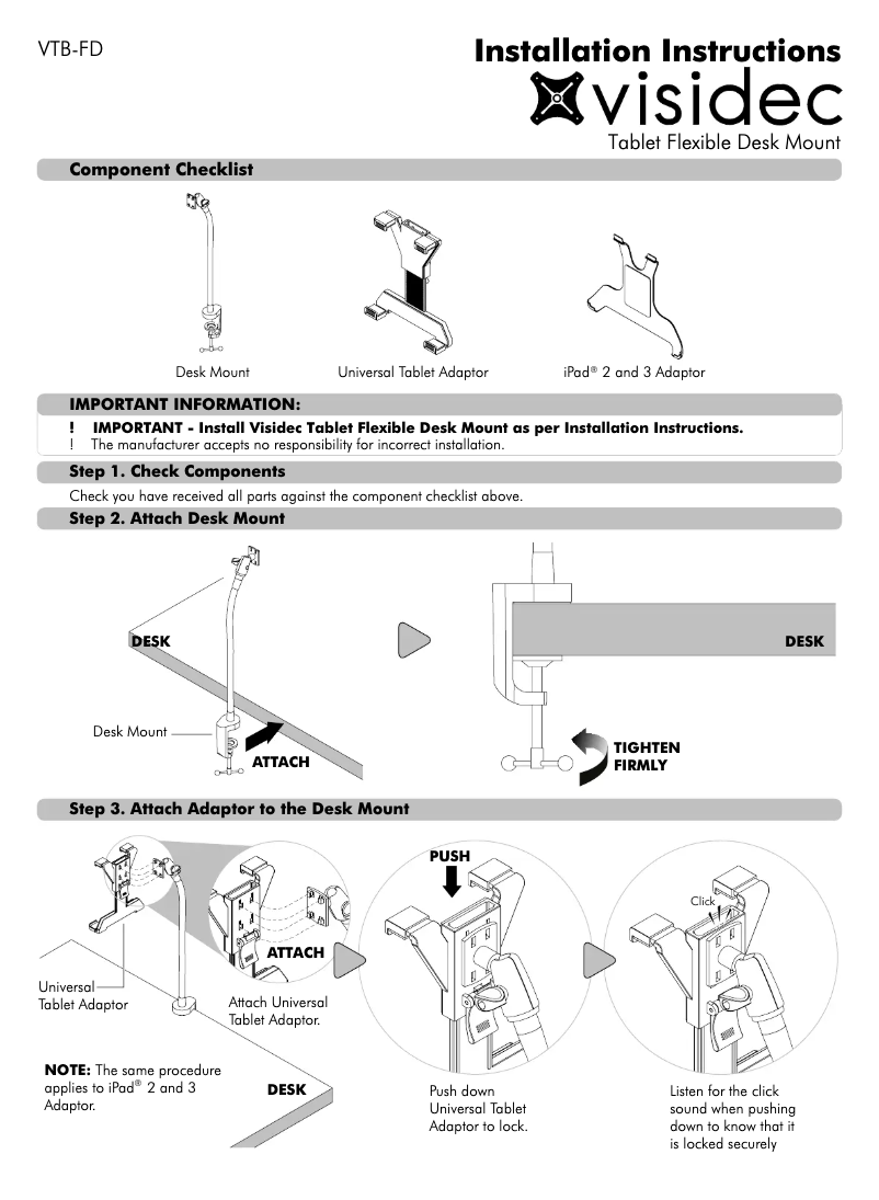 Página 1 del manual Manual de usuario Atdec VTB-FD