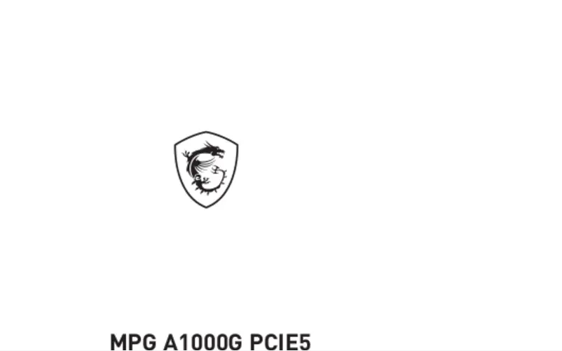 Imagen de la primera página del manual del dispositivo MPG A850G PCIE5