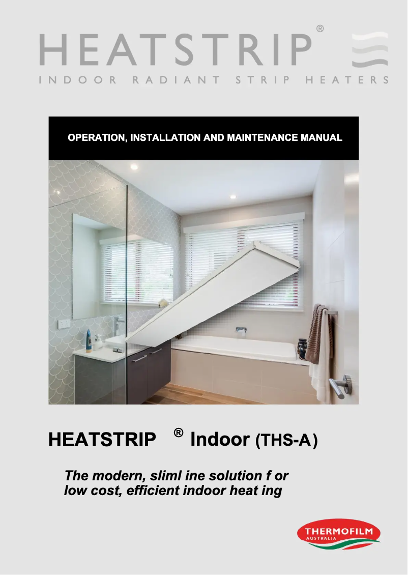 Imagen de la primera página del manual del dispositivo THS2400A