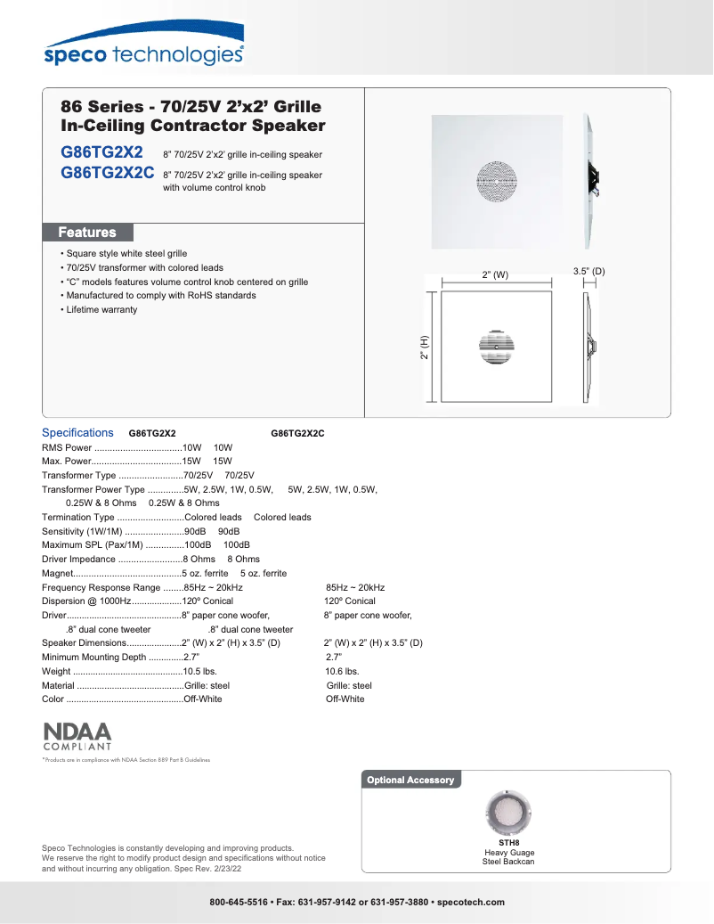 Imagen de la primera página del manual del dispositivo G86TG2X2C