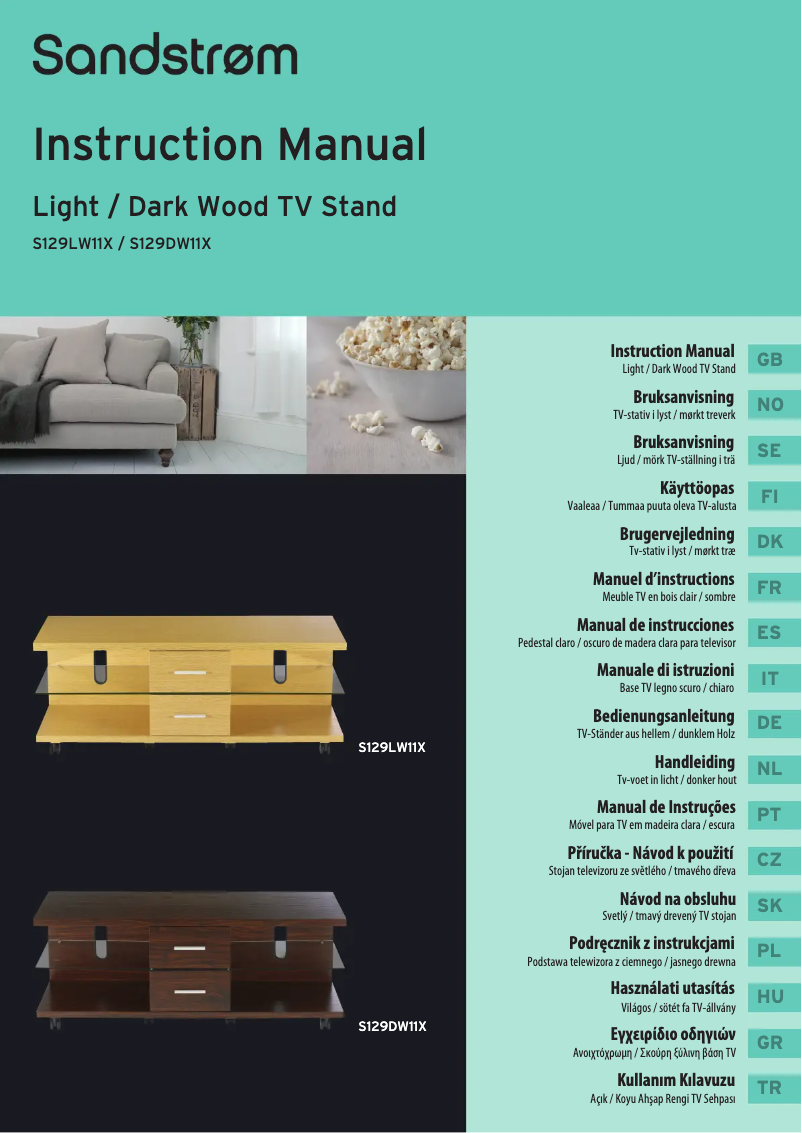 Imagen de la primera página del manual del dispositivo S129LW11X