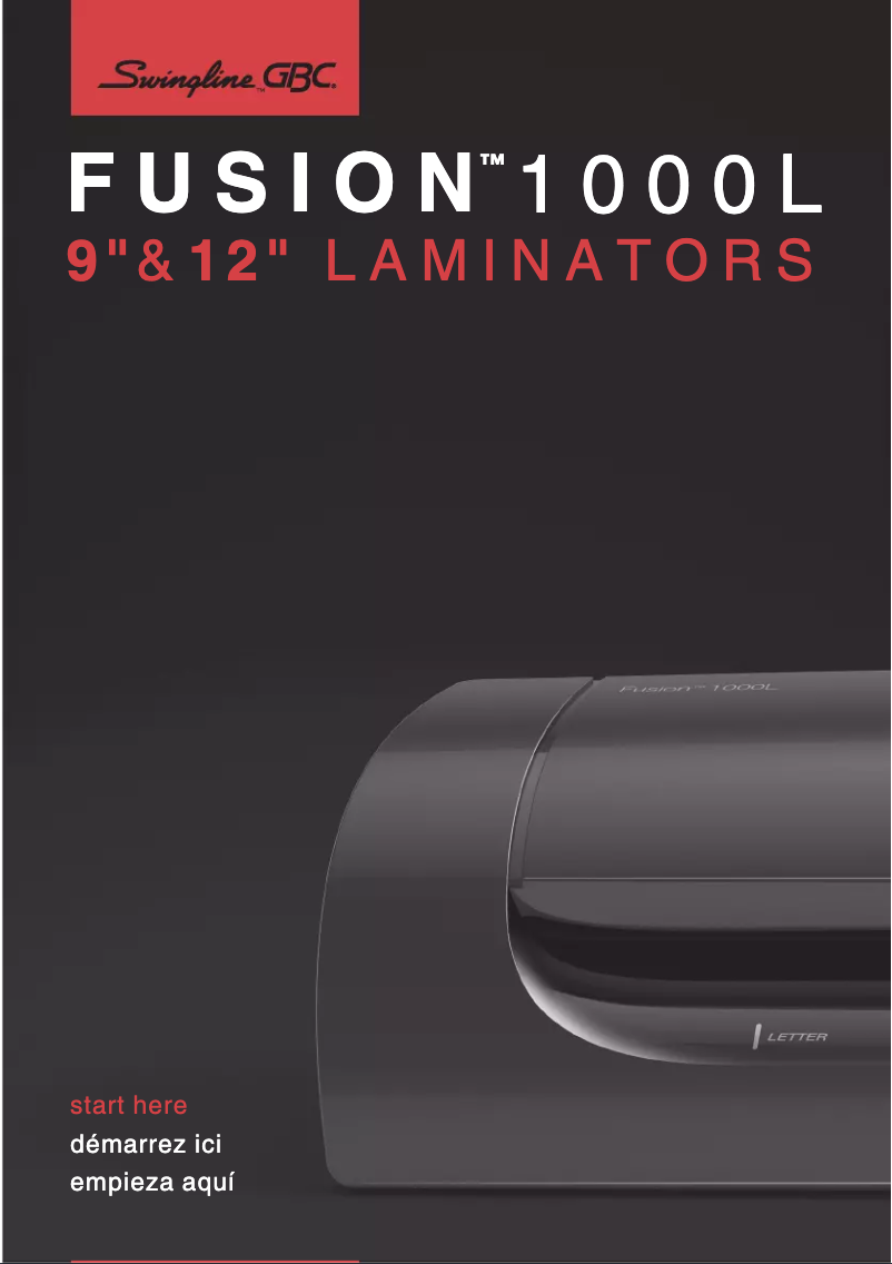 Página 1 del manual Manual de usuario Swingline Fusion 1000L