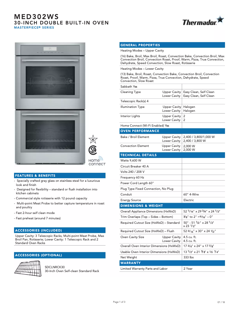 Imagen de la primera página del manual del dispositivo MED302WS