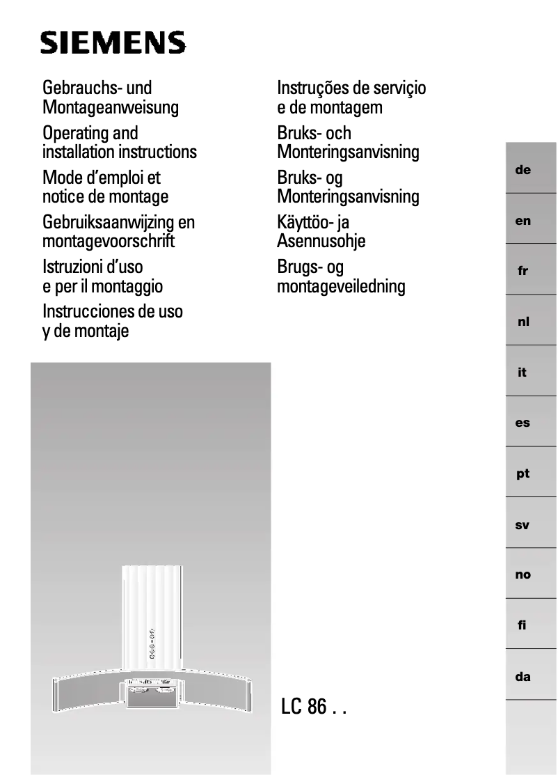 Imagen de la primera página del manual del dispositivo LC86971
