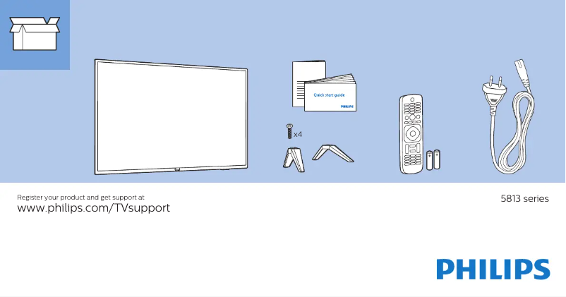 Imagen de la primera página del manual del dispositivo 32PHT5813