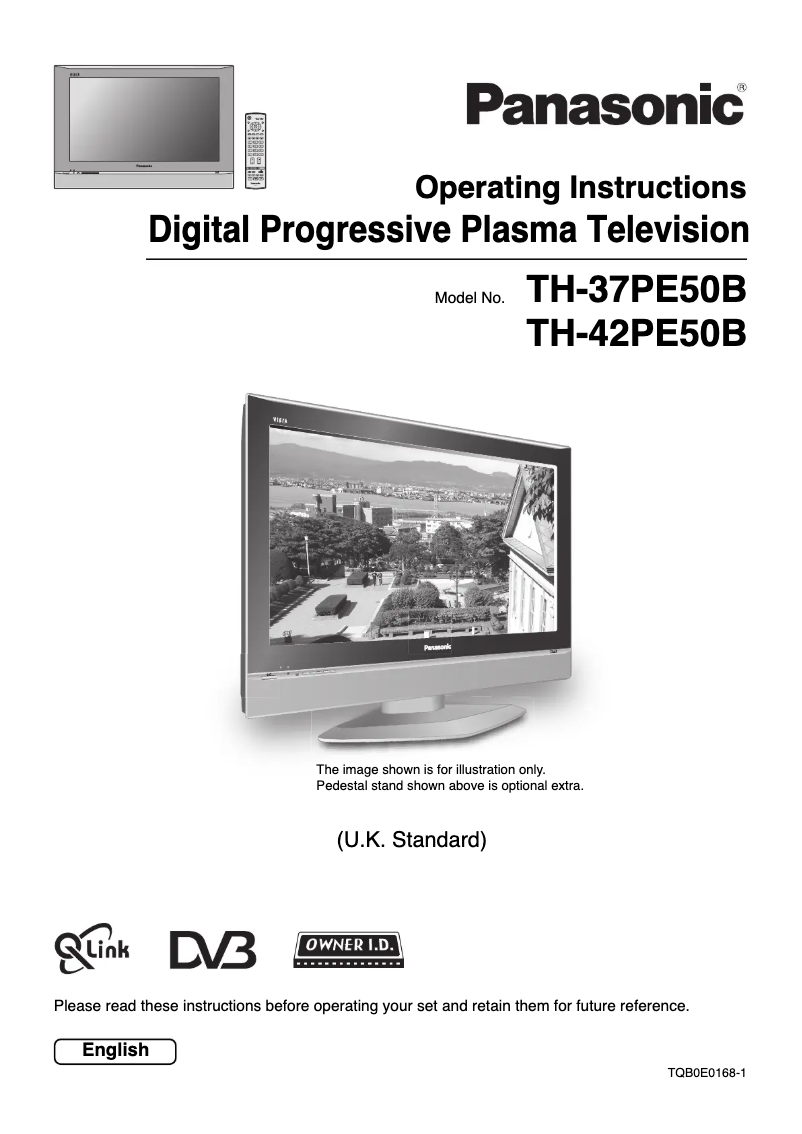 Página nº 1 - Manual de usuario Panasonic TH-42PE50B