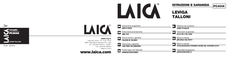 Página 1 del manual Manual de usuario Laica PC3006