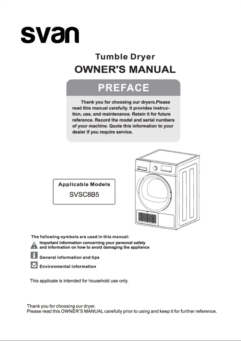 Imagen de la primera página del manual del dispositivo SVSC8B5
