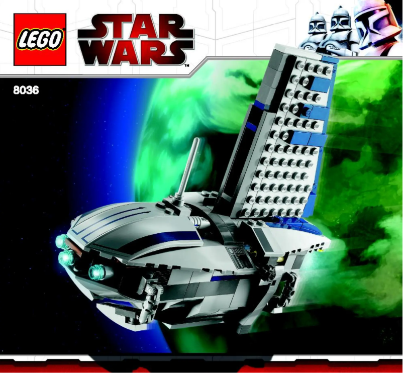 Página 1 del manual Manual de usuario Lego Star Wars 8036