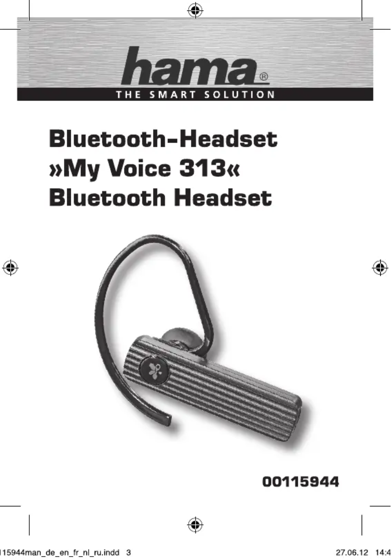 Página nº 1 - Manual de usuario Hama My Voice 313