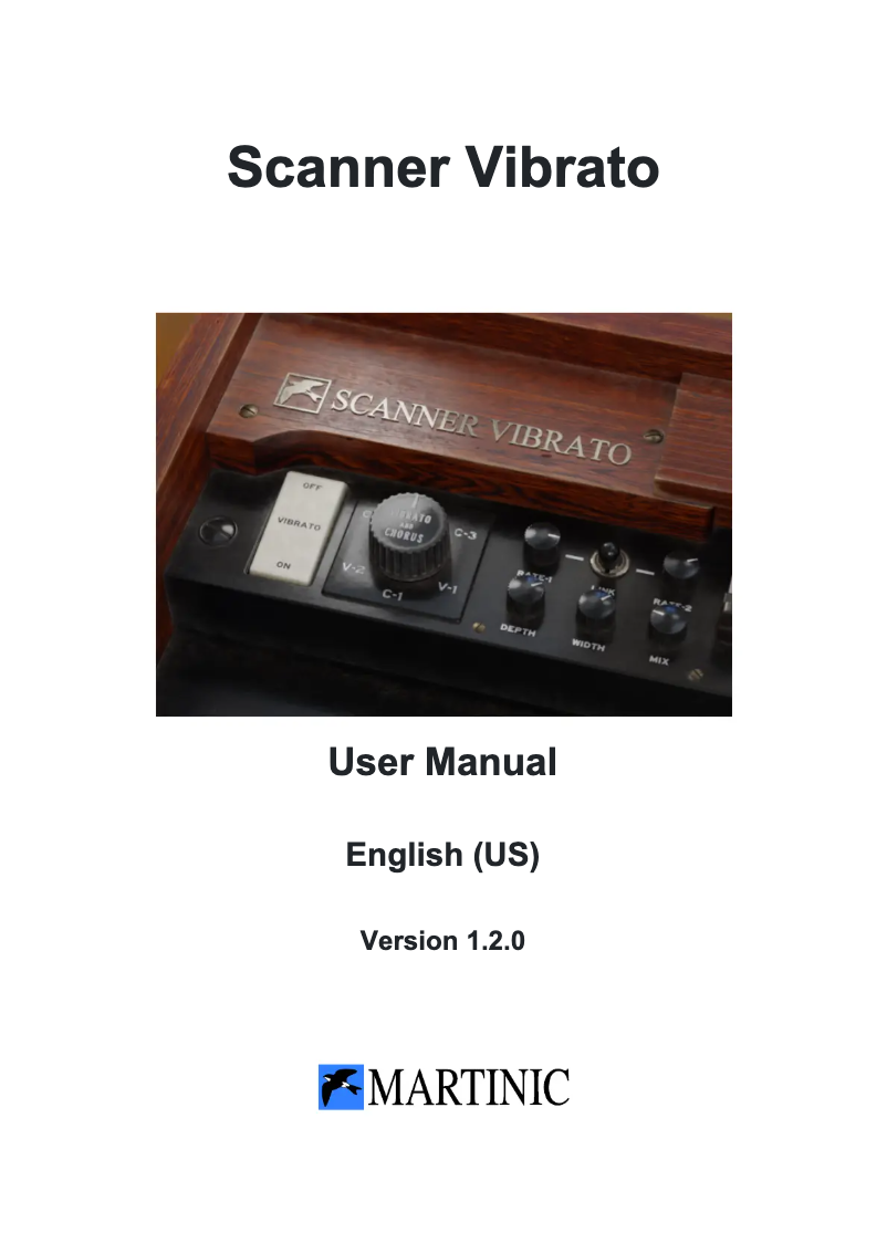 Imagen de la primera página del manual del dispositivo Scanner Vibrato