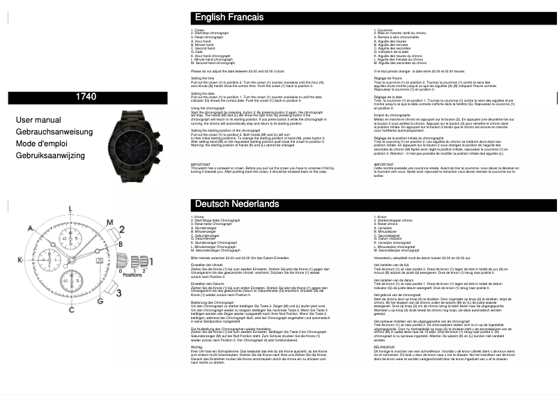 Imagen de la primera página del manual del dispositivo Diver 1740