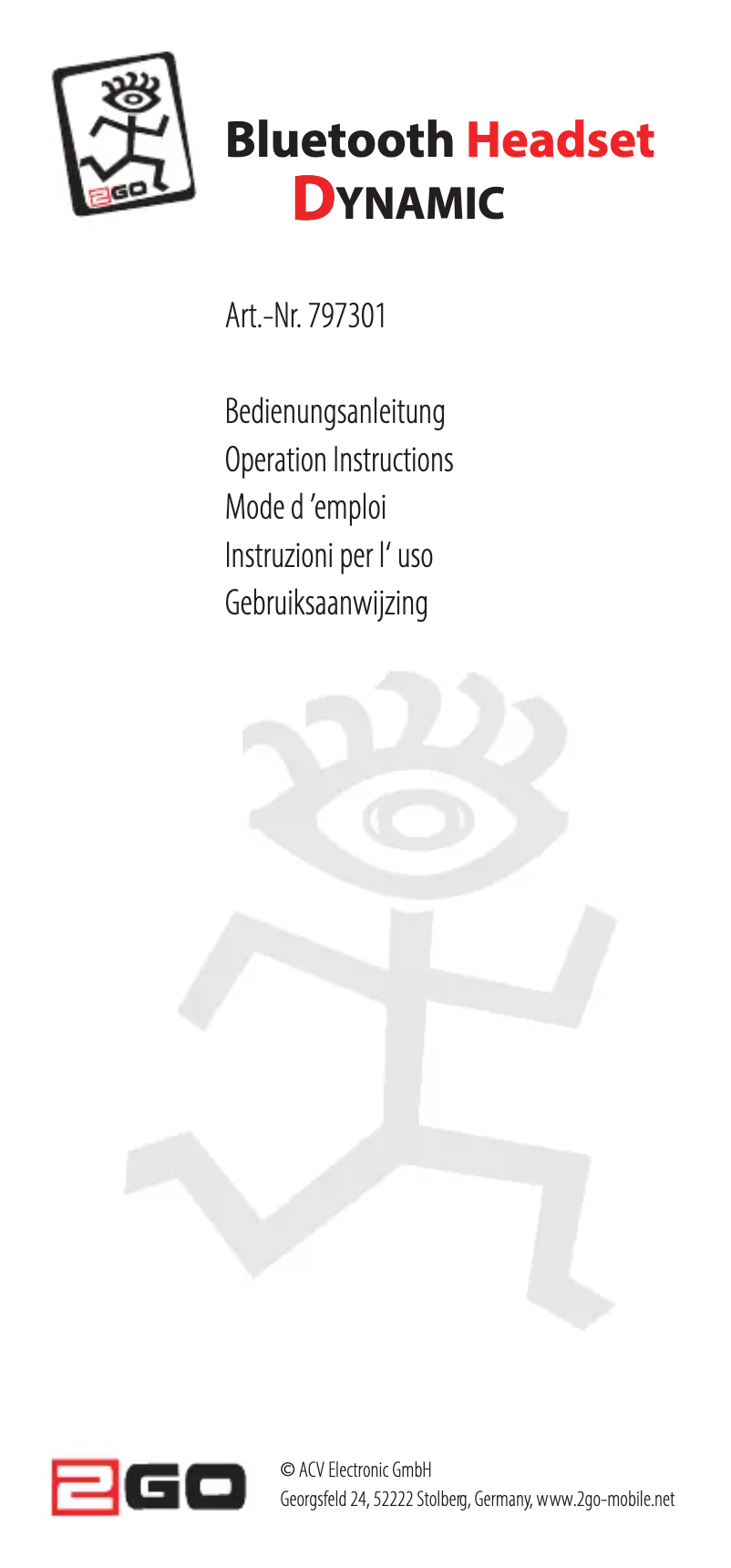 Página nº 1 - Manual de usuario 2GO Dynamic