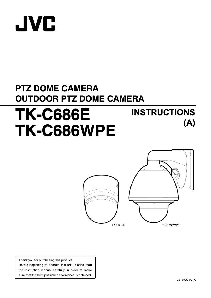 Página 1 del manual Manual de usuario JVC TK-C686E