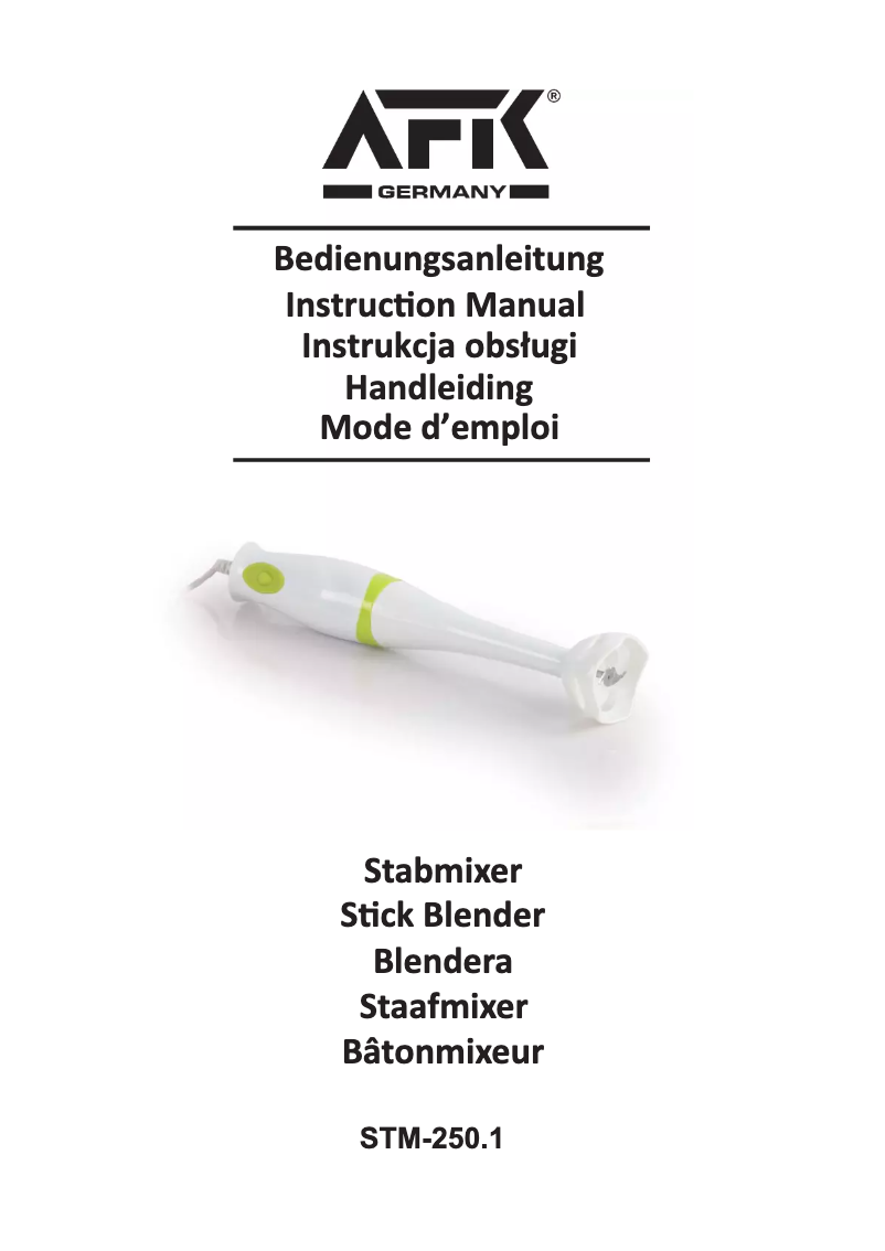 Página nº 1 - Manual de usuario AFK STM-250.1